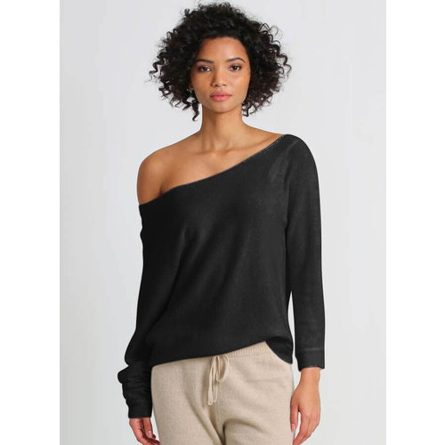 MINNIE ROSE MINNIE ROSE COTTON/CASHMERE OFF THE SHOULDER SWEATER MINNIE ROSE MINNIE ROSE COTTON/CASHMERE OFF THE SHOULDER SWEATER