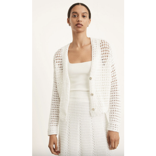 VINCE CROCHET CARDIGAN VINCE CROCHET CARDIGAN