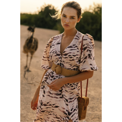 LUSANA LUSANA ADELLE LINEN MIDI LUSANA LUSANA ADELLE LINEN MIDI