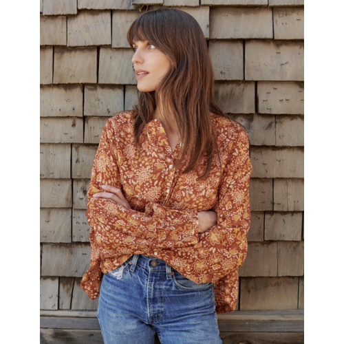 SUNDRY SUNDRY FLORAL BUTTON DOWN TOP SUNDRY SUNDRY FLORAL BUTTON DOWN TOP
