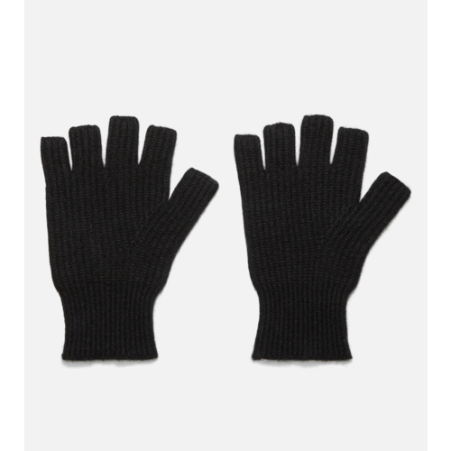 VINCE BOILED CASHMERE FINGERLESS RIB KNIT GLOVE 