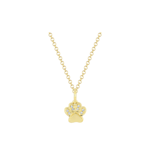 EF COLLECTION EF COLLECTION DIAMOND PAW NECKLACE EF COLLECTION EF COLLECTION DIAMOND PAW NECKLACE