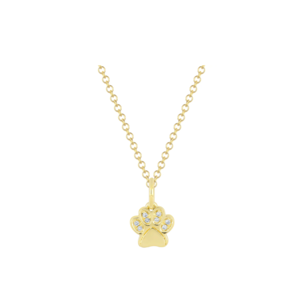 EF COLLECTION DIAMOND PAW NECKLACE