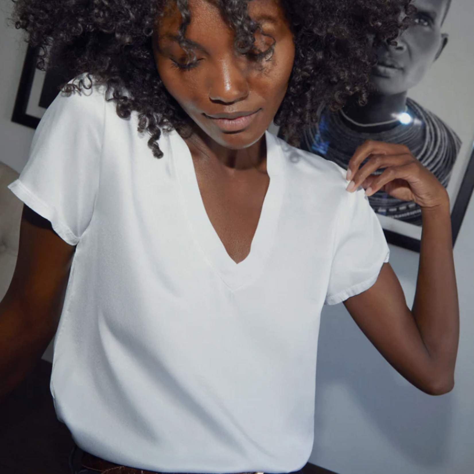 NATION LTD NATION LTD JUNE V NECK TEE