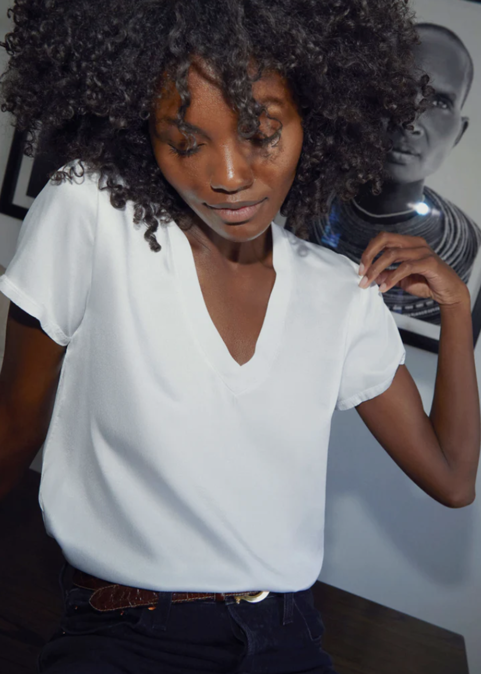 NATION LTD NATION LTD JUNE V NECK TEE