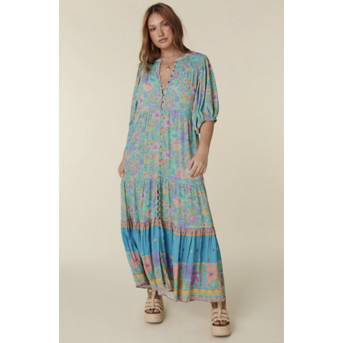 SPELL SPELL HIBISCUS LANE MAXI GOWN SPELL SPELL HIBISCUS LANE MAXI GOWN