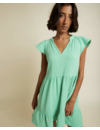 NATION LTD PADMA RUFFLED MINI DRESS