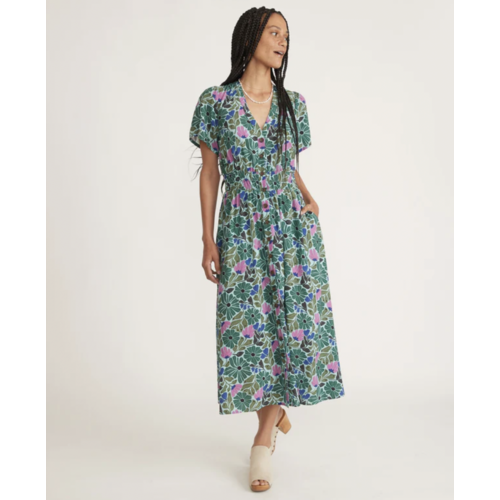 MARINE LAYER MARINE LAYER ANNIKA MIDI DRESS MARINE LAYER MARINE LAYER ANNIKA MIDI DRESS