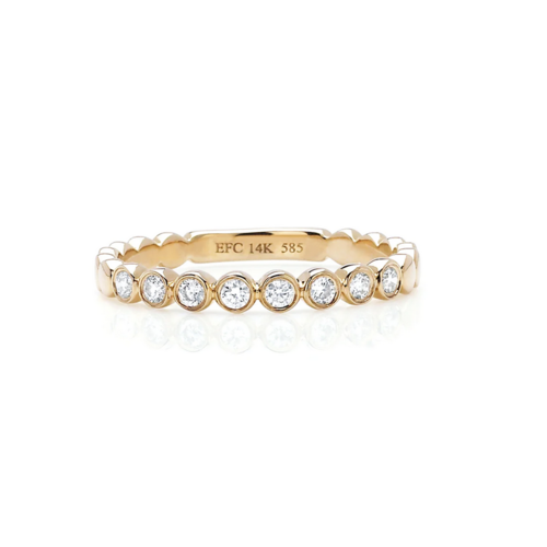 EF COLLECTION EF COLLECTION DIAMOND BEZEL STACK RING EF COLLECTION EF COLLECTION DIAMOND BEZEL STACK RING
