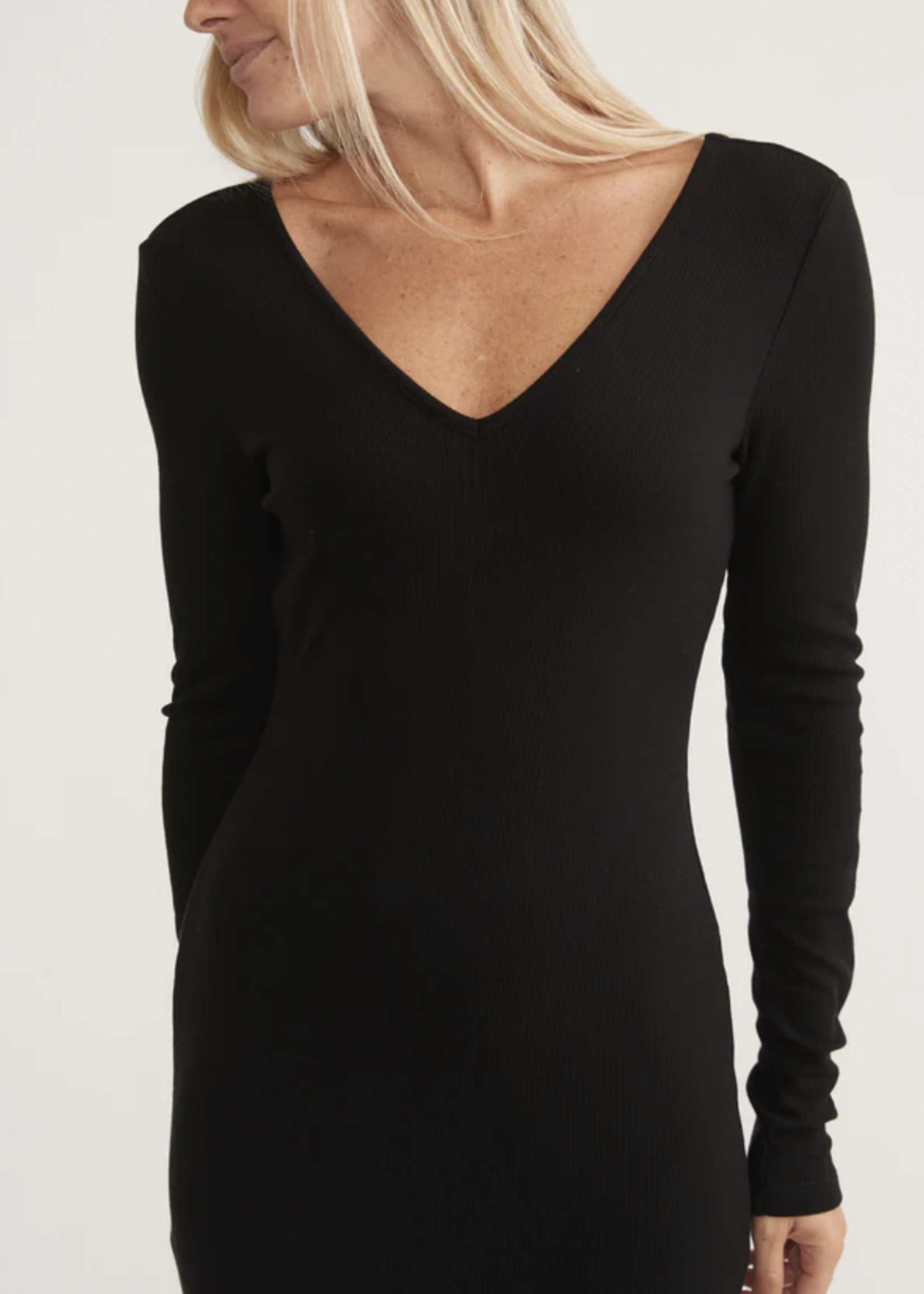 MARINE LAYER MARINE LAYER LEXI RIB VNECK MAXI
