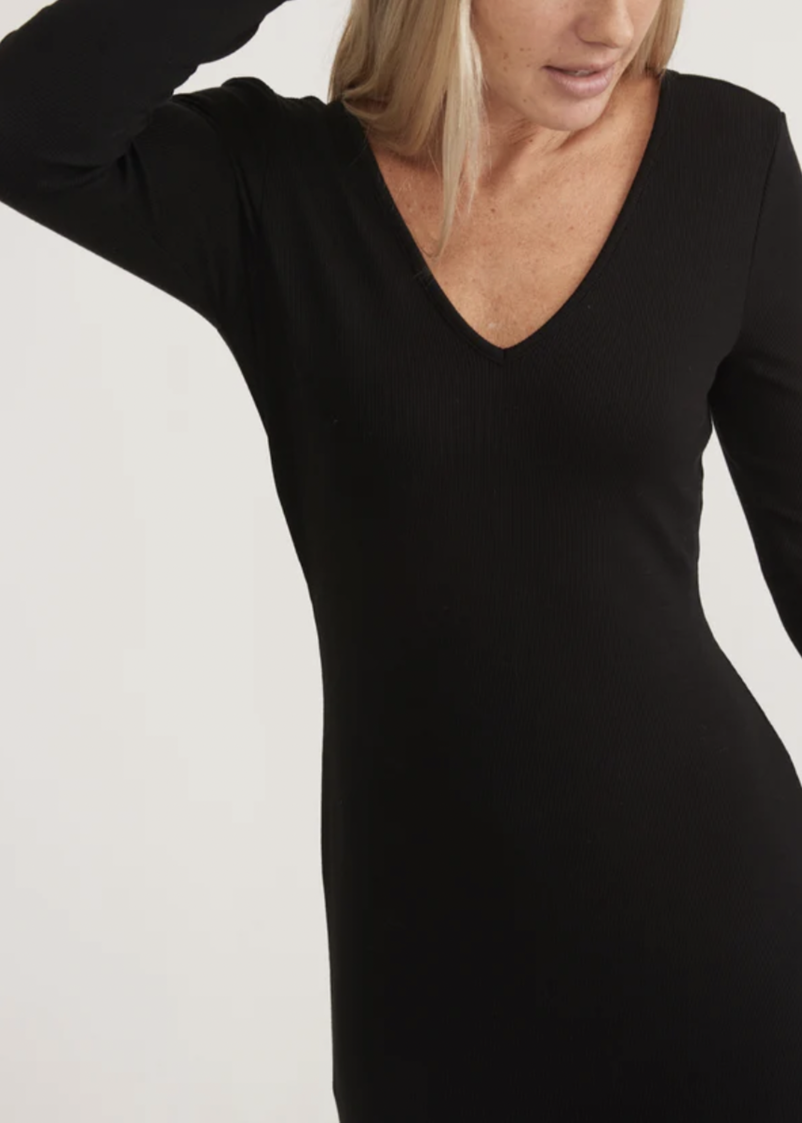 MARINE LAYER MARINE LAYER LEXI RIB VNECK MAXI