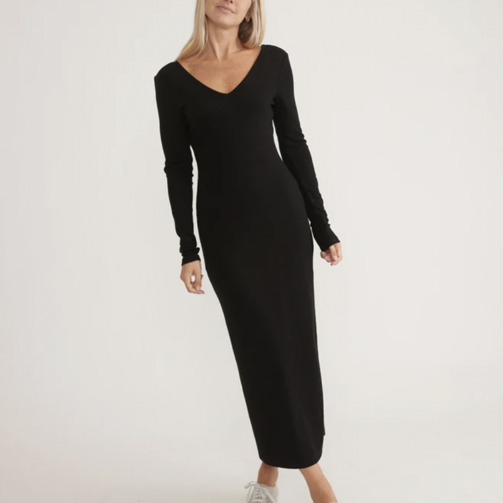 MARINE LAYER MARINE LAYER LEXI RIB VNECK MAXI
