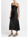 VINCE SHEER PANELLED SLIP DRESS