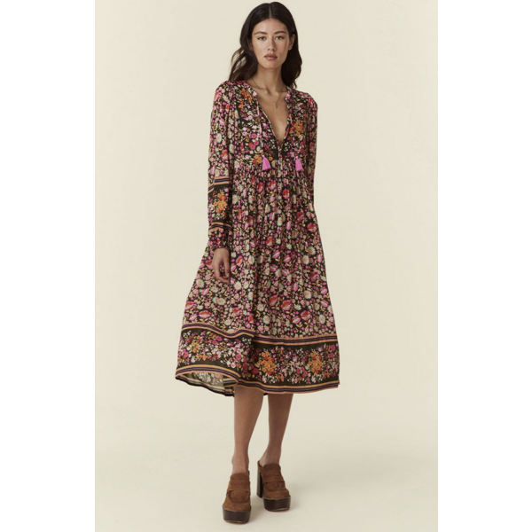 SPELL IMPALA BOHO MIDI DRESS