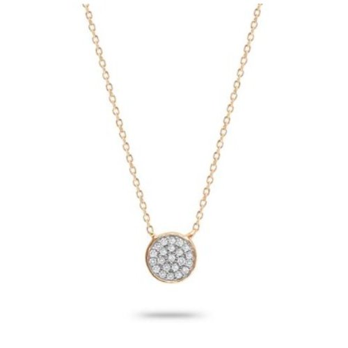 ADINA REYTER ADINA REYTER SOLID PAVE DISC NECKLACE ADINA REYTER ADINA REYTER SOLID PAVE DISC NECKLACE