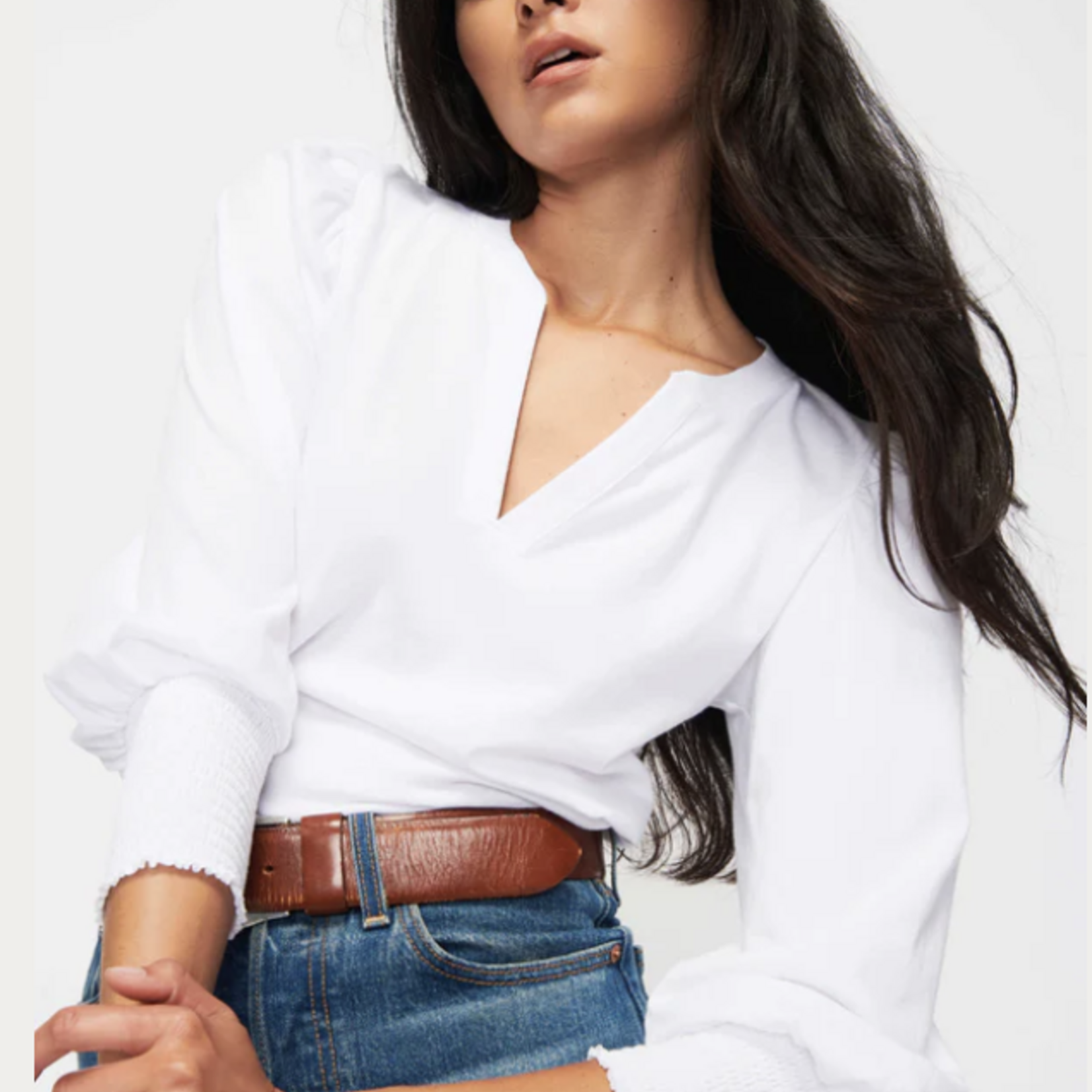 NATION LTD NATION LTD FLORA PEASANT TEE