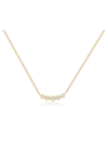 EF COLLECTION DIAMOND CROWN CRESCENT NECKLACE