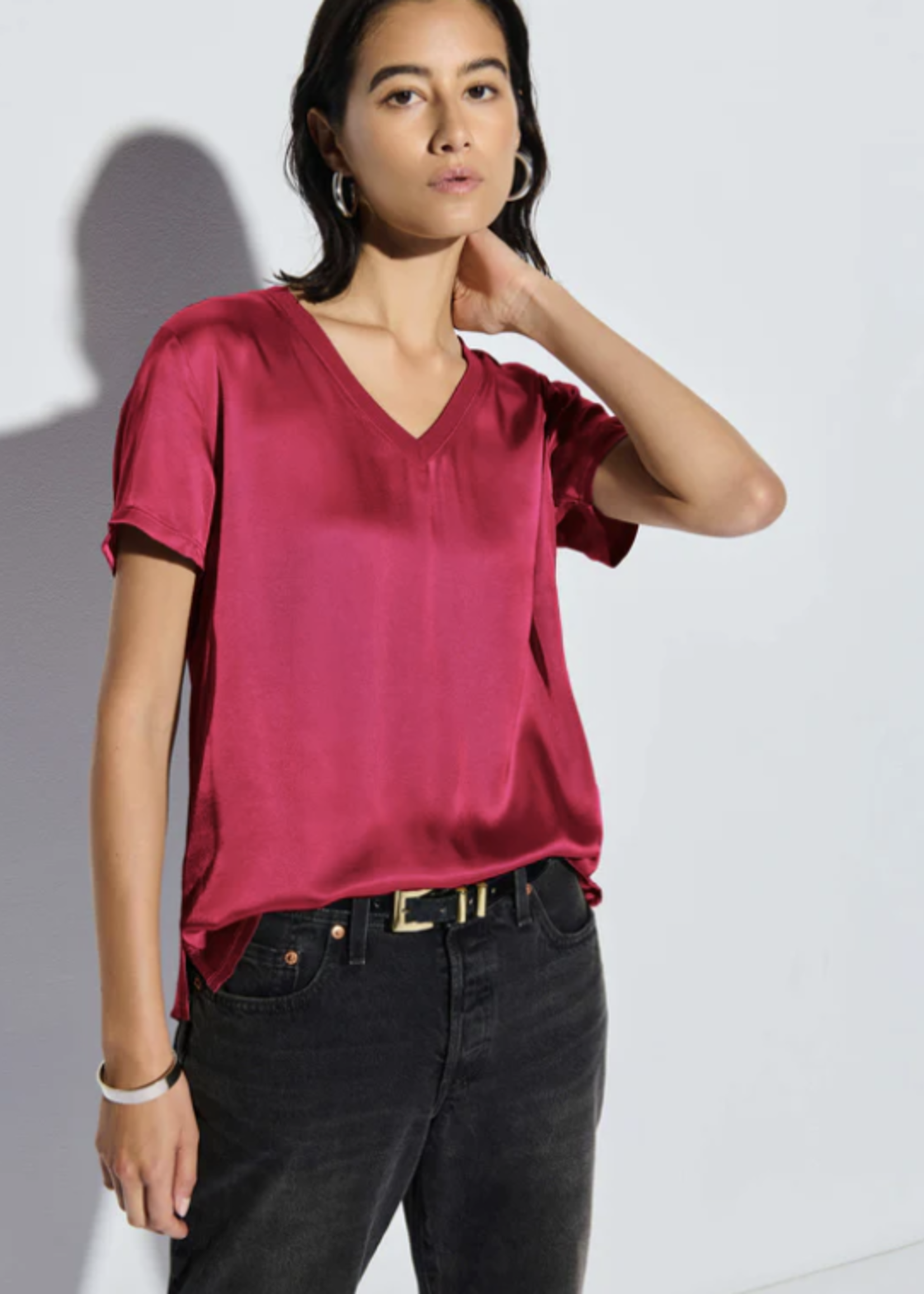 NATION LTD NATION LTD JUNE V NECK TEE