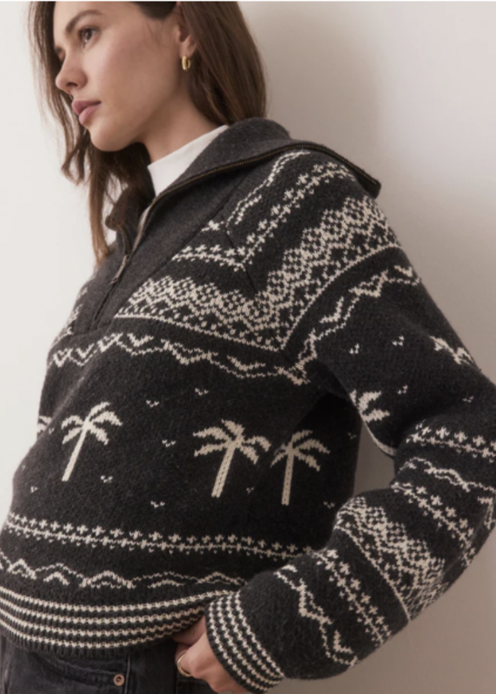 MARINE LAYER MARINE LAYER ARCHIVE WHITNEY QUARTER ZIP