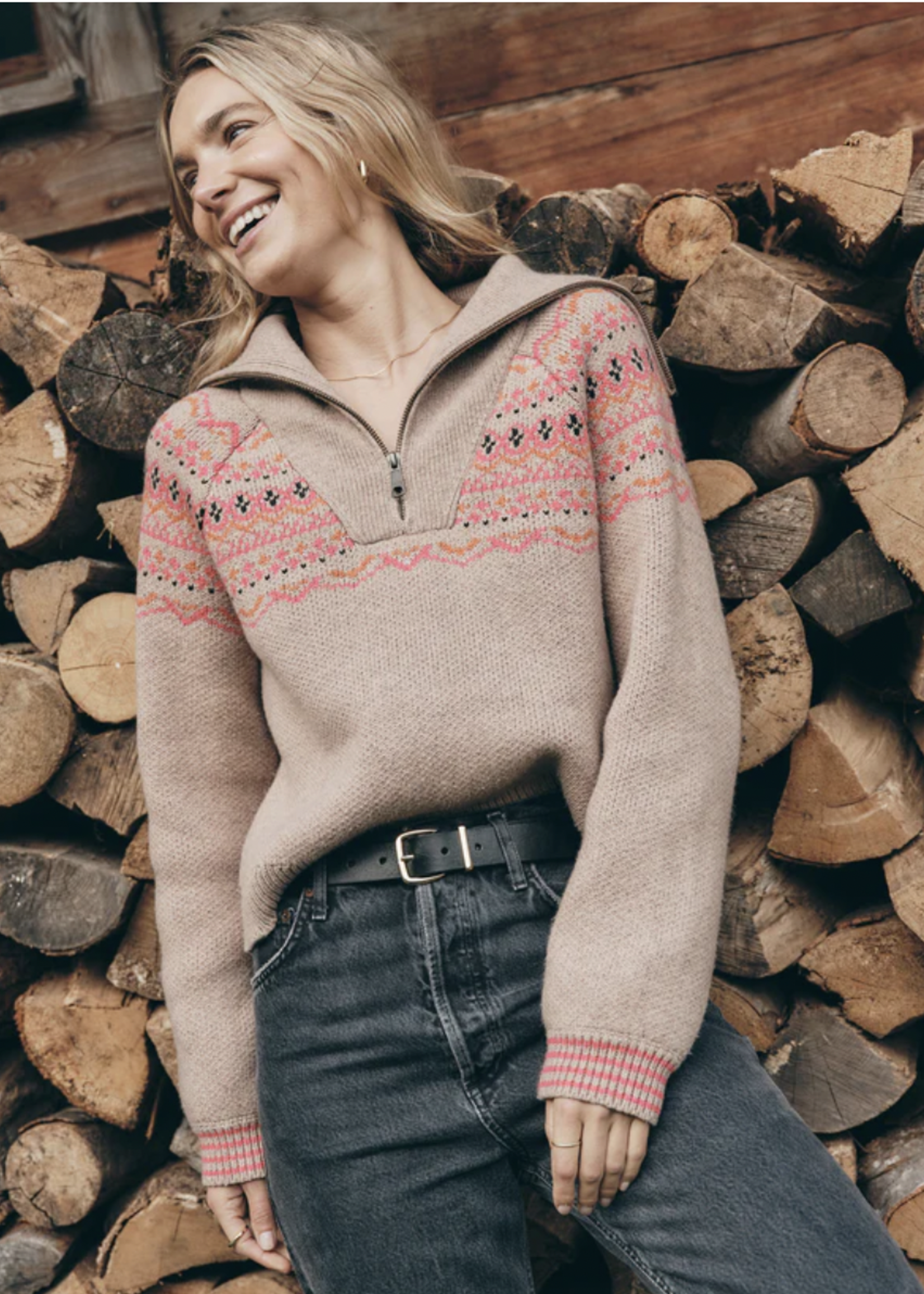 MARINE LAYER MARINE LAYER ARCHIVE WHITNEY QUARTER ZIP