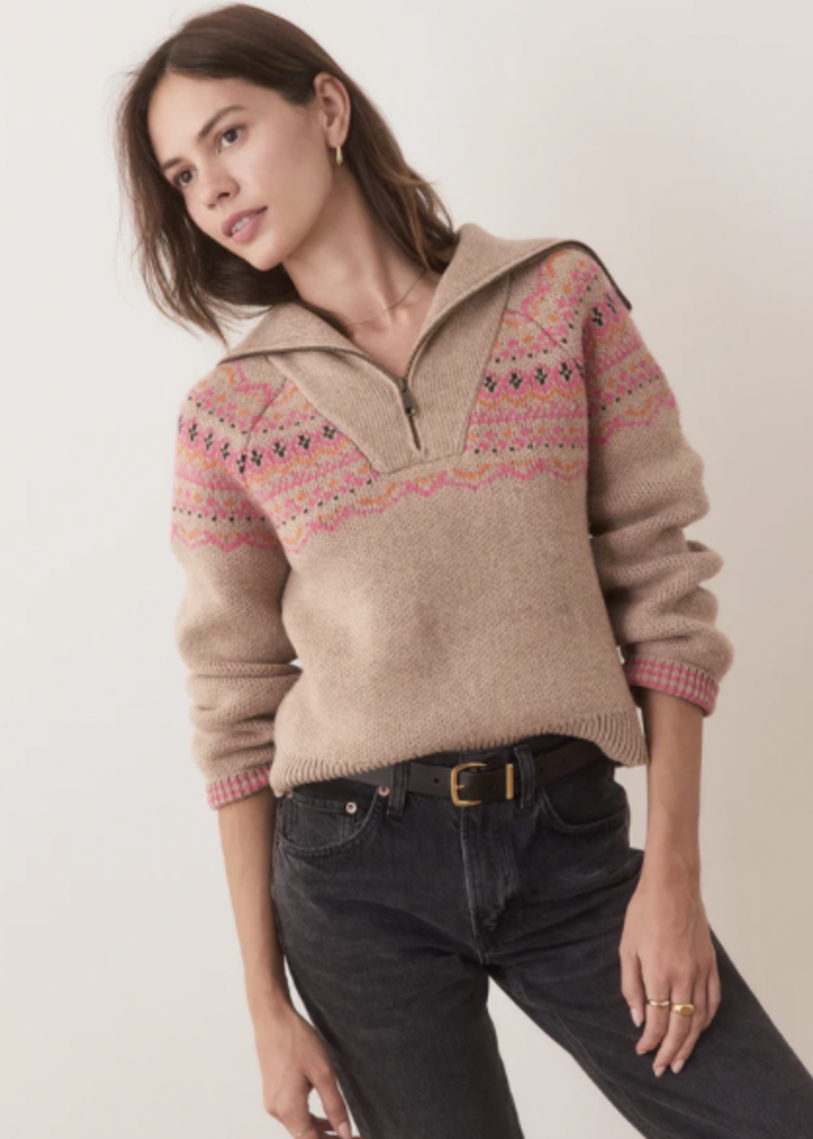 MARINE LAYER MARINE LAYER ARCHIVE WHITNEY QUARTER ZIP