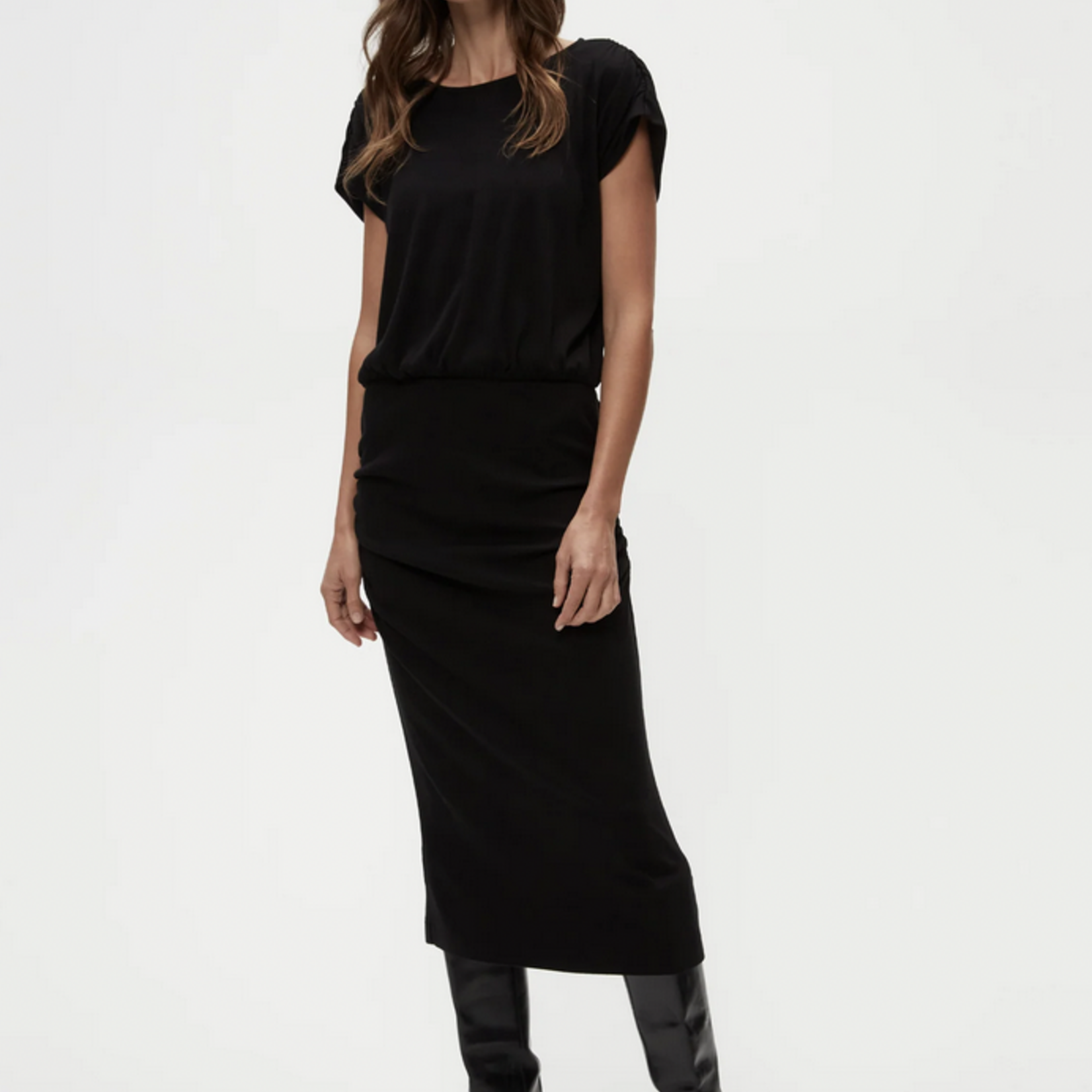 MICHAEL STARS MICHAEL STARS PIPPA GATHERED EMPIRE MIDI DRESS