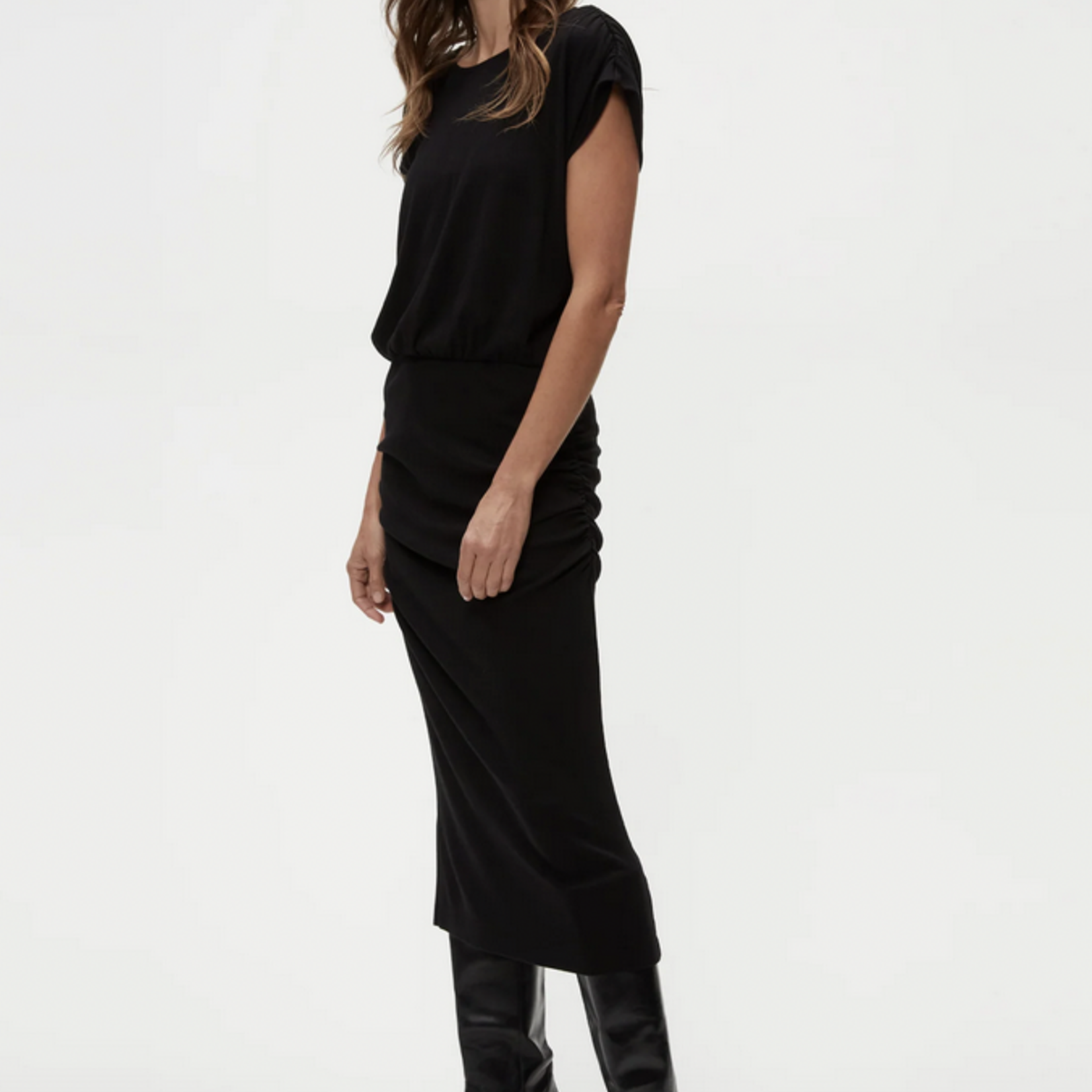 MICHAEL STARS MICHAEL STARS PIPPA GATHERED EMPIRE MIDI DRESS