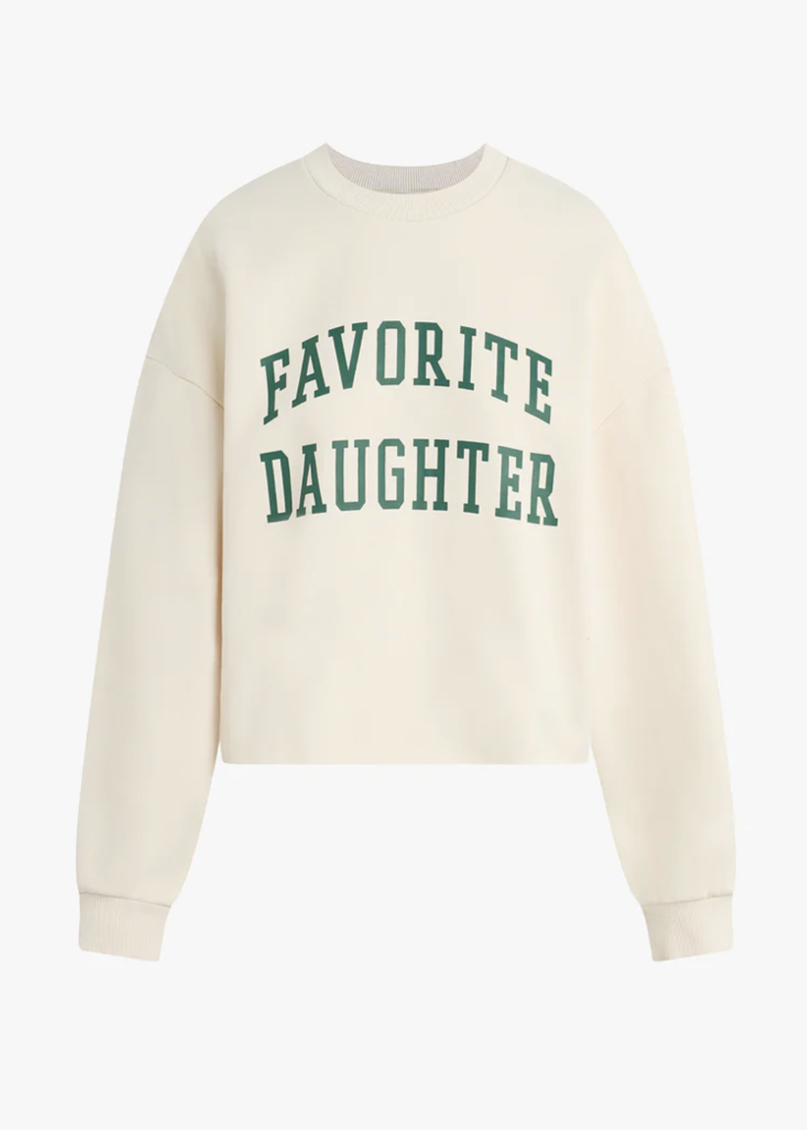 FAVORITE DAUGHTER FAVORITE DAUGHTER CROPPED COLLEGIATE SWEATSHIRT