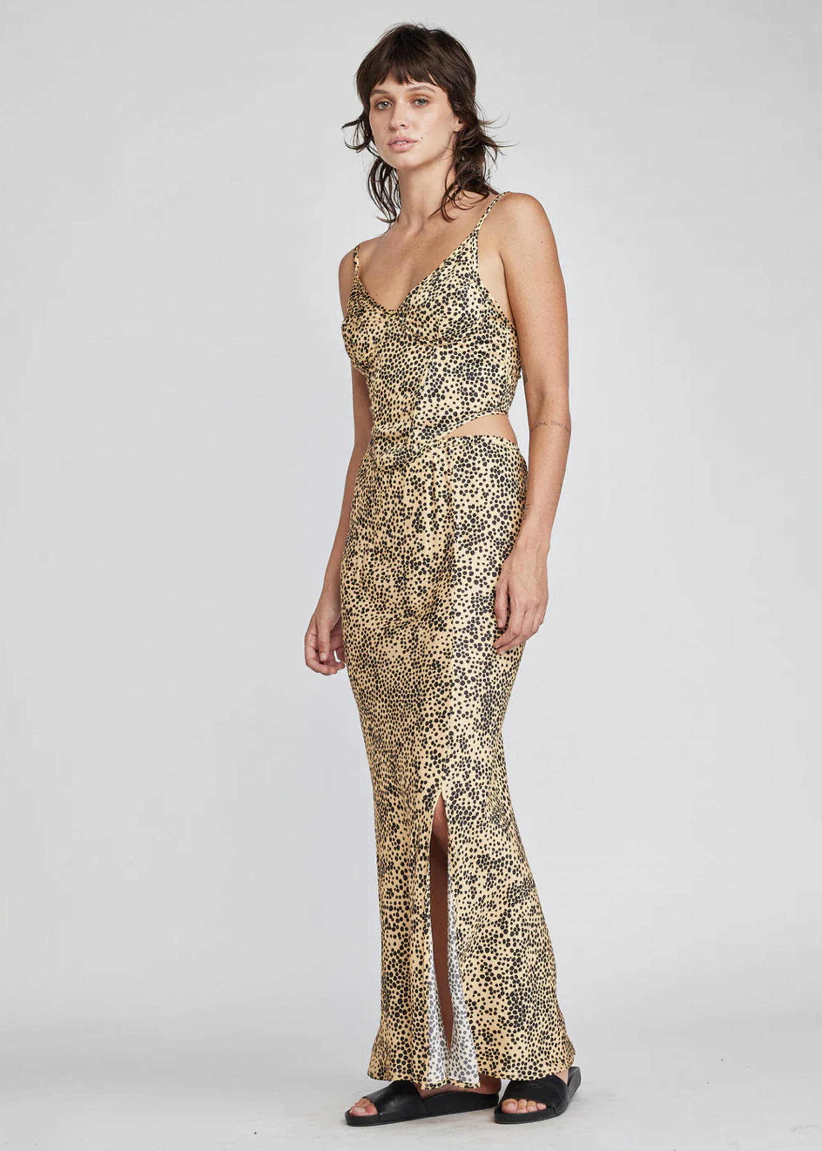 SELF CONTRAST LUNA MAXI SKIRT