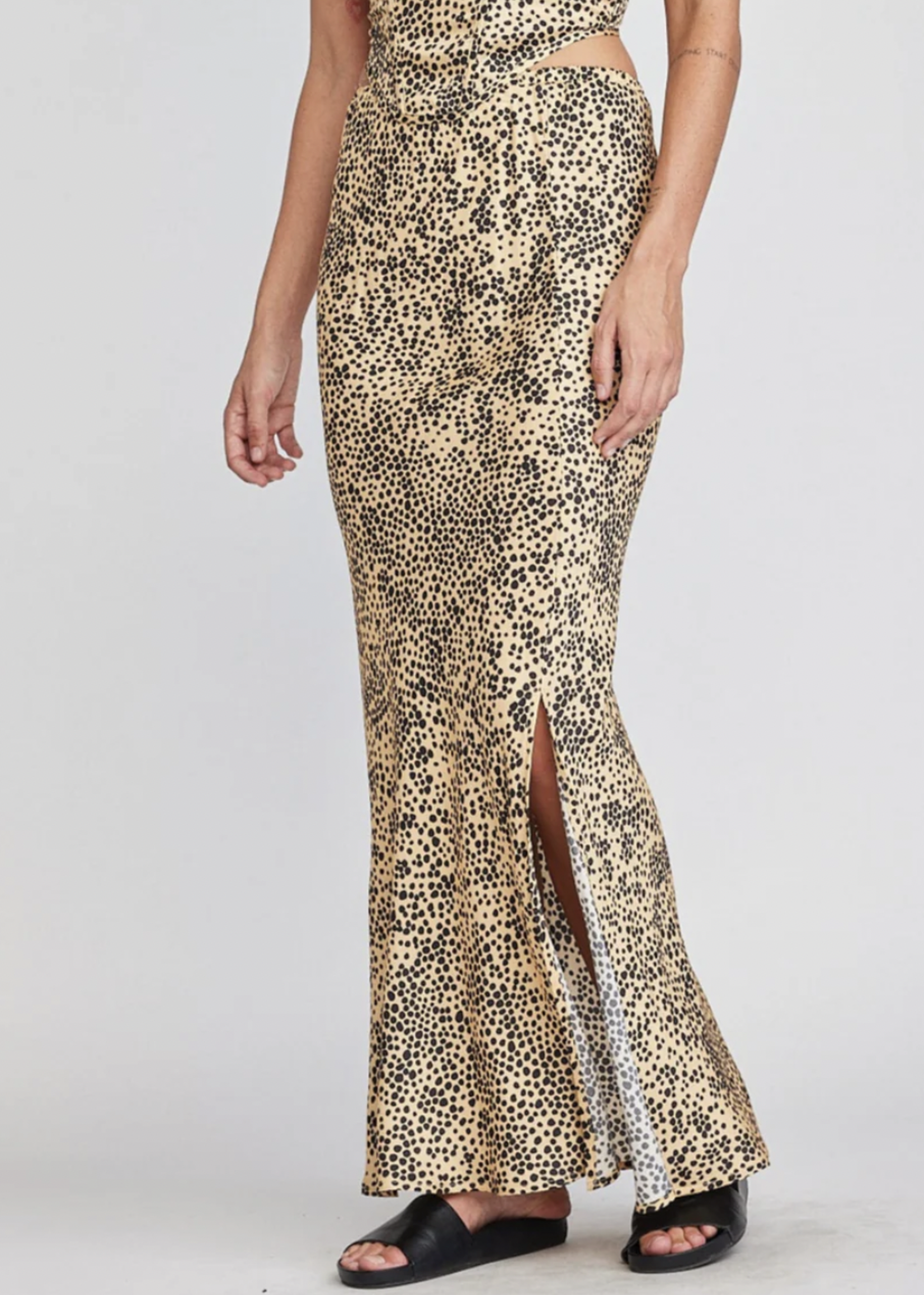SELF CONTRAST LUNA MAXI SKIRT