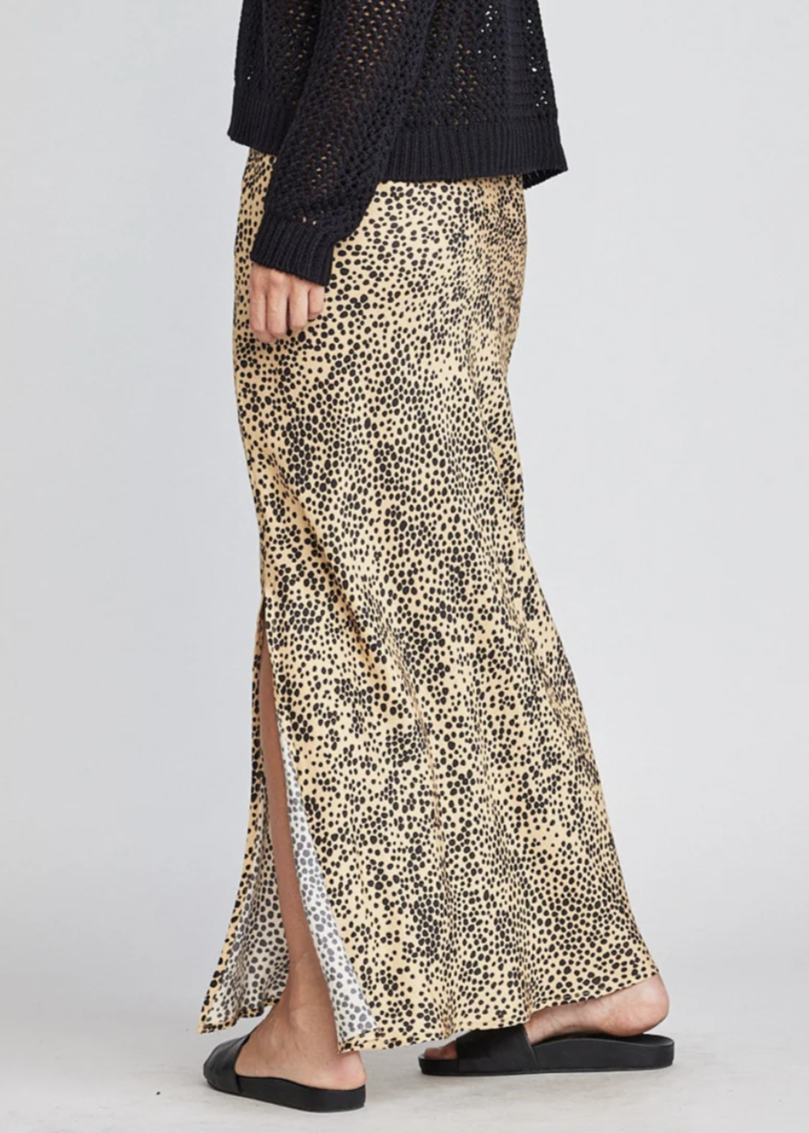 SELF CONTRAST LUNA MAXI SKIRT