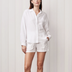 STATESIDE STATESIDE LINEN DOLMAN POCKET SHIRT