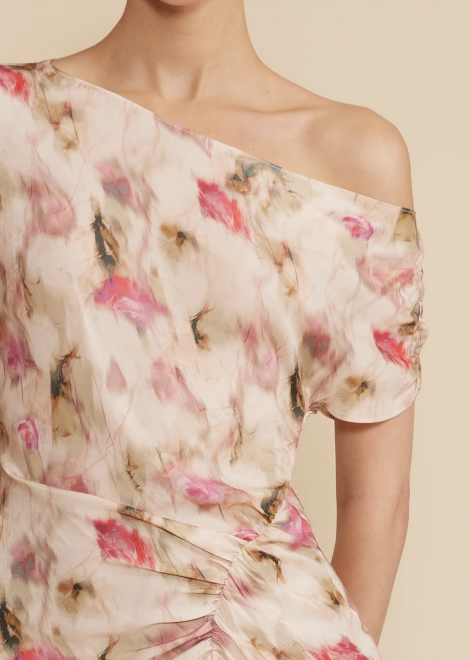 LUCY PARIS LUCY PARIS ARTA GATHERED DRESS