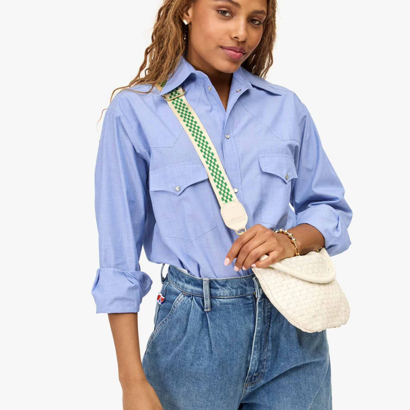 CLARE V. CLARE V. ADJUSTABLE CROSSBODY STRAP