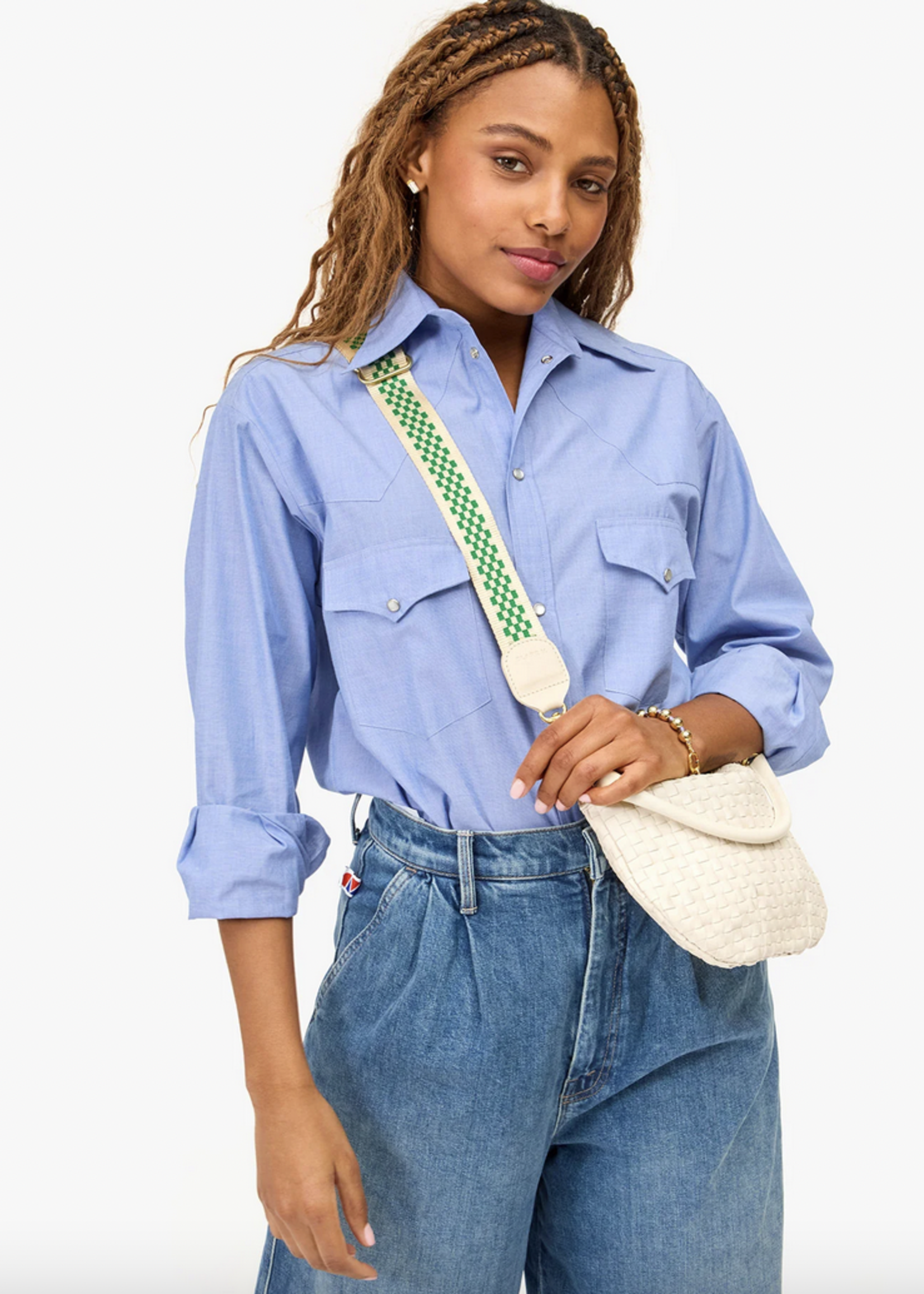 CLARE V. CLARE V. ADJUSTABLE CROSSBODY STRAP