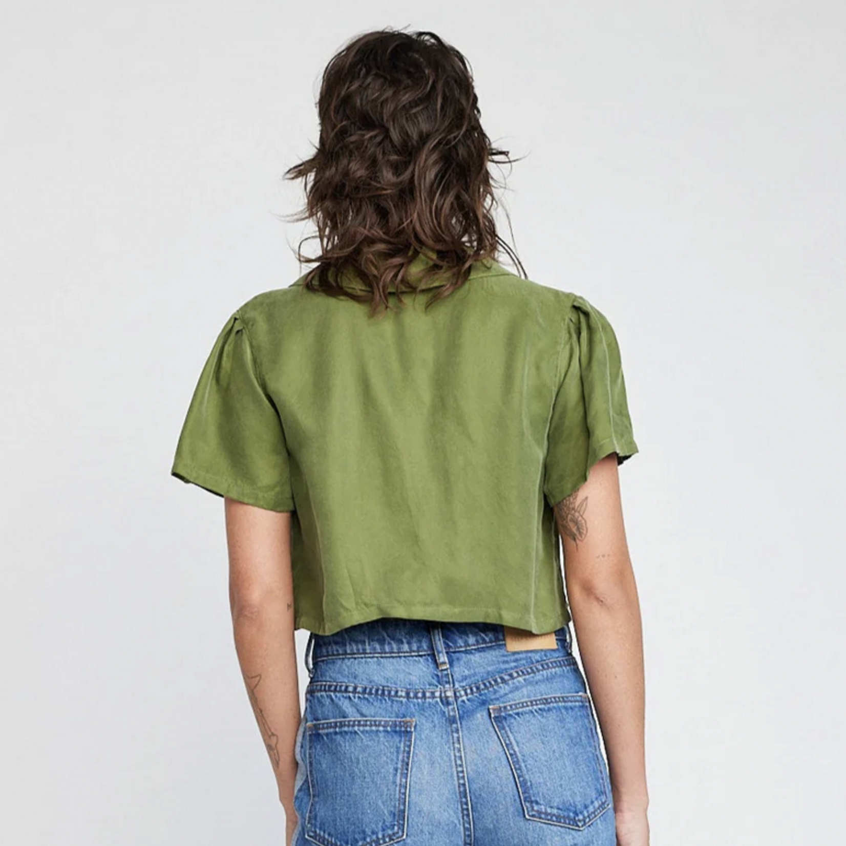 SELF CONTRAST SELF CONTRAST OTTILIE CROP SHIRT