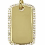 PARADIGM PARADIGM CZ DOG TAG CHARM