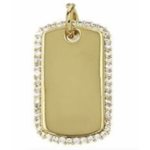 PARADIGM PARADIGM CZ DOG TAG CHARM