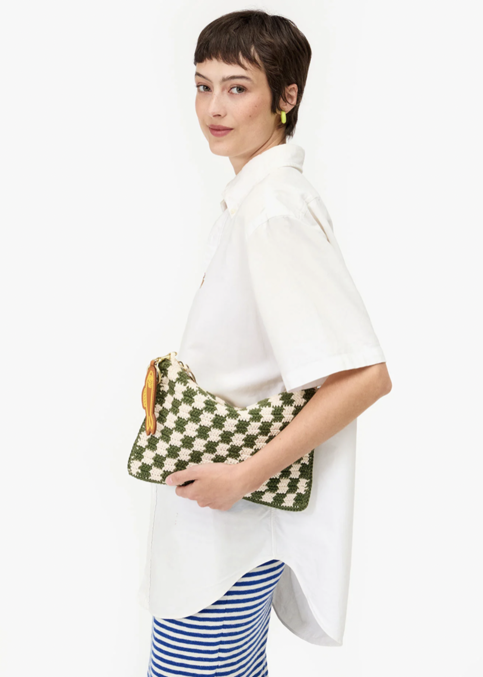 CLARE V. CLARE V. FLAT CLUTCH W/TABS