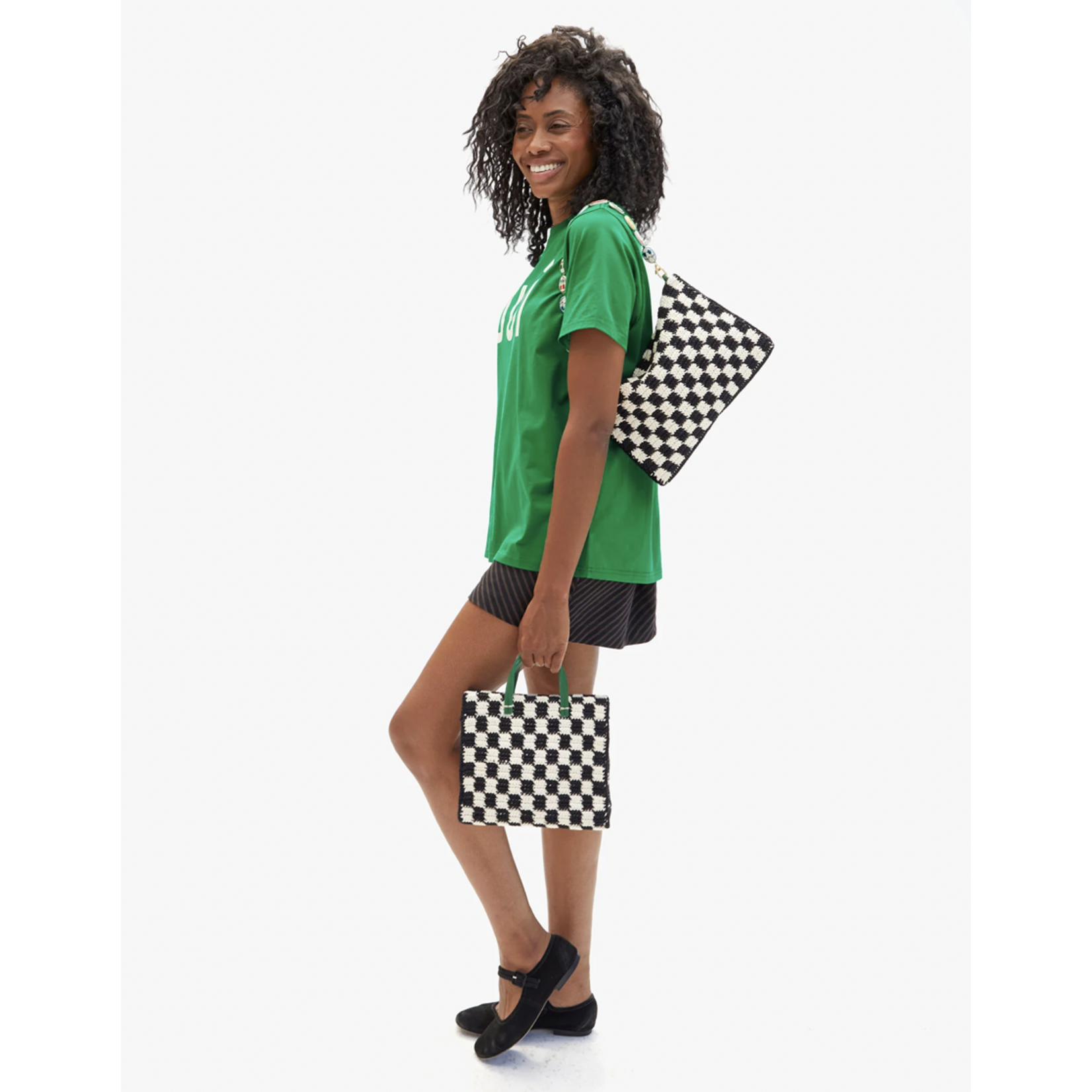 CLARE V. CLARE V. FLAT CLUTCH W/TABS