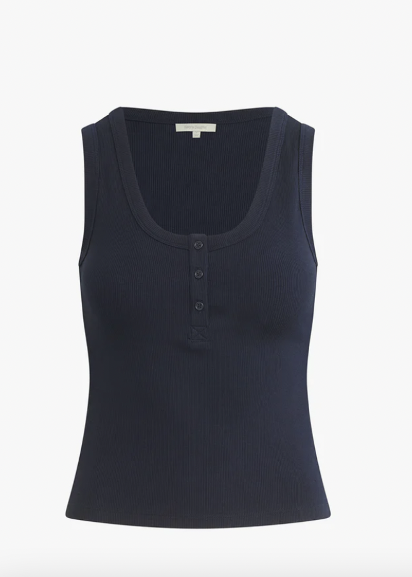FAVORITE DAUGHTER FAVORITE DAUGHTER RIBBED HENLEY TANK