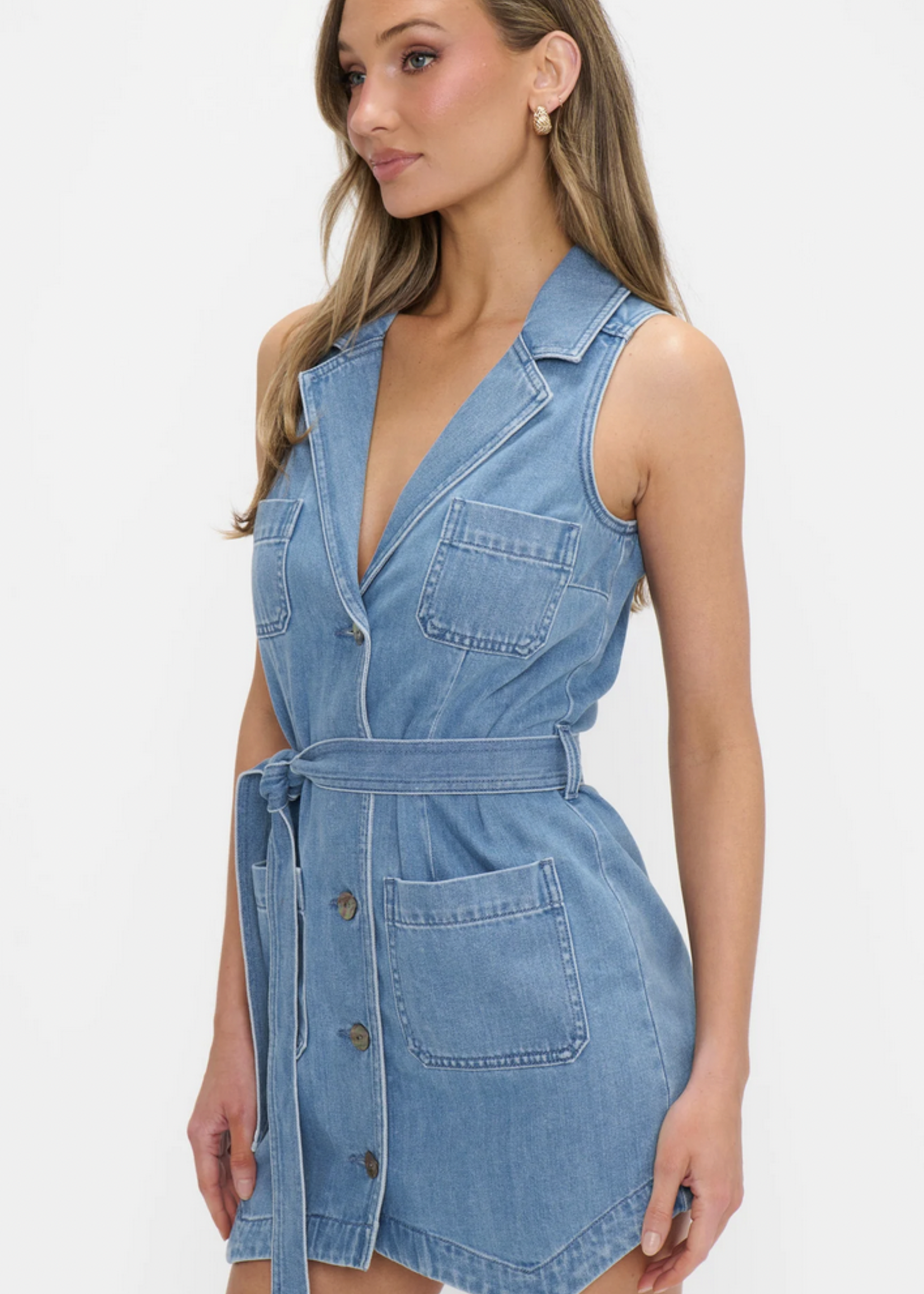 SHOW ME YOUR MUMU SHOW ME YOUR MUMU FAIRFIELD VEST DRESS