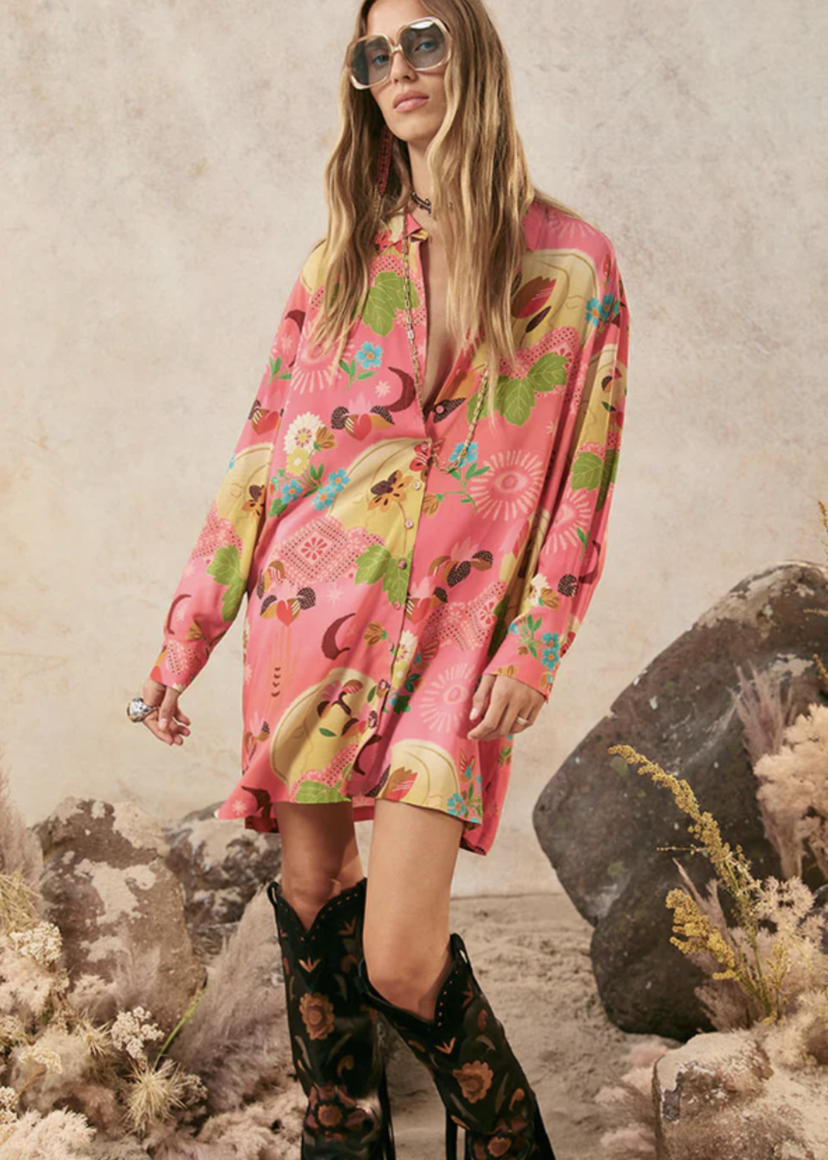 SPELL SPELL LIBERTINE SHIRT DRESS