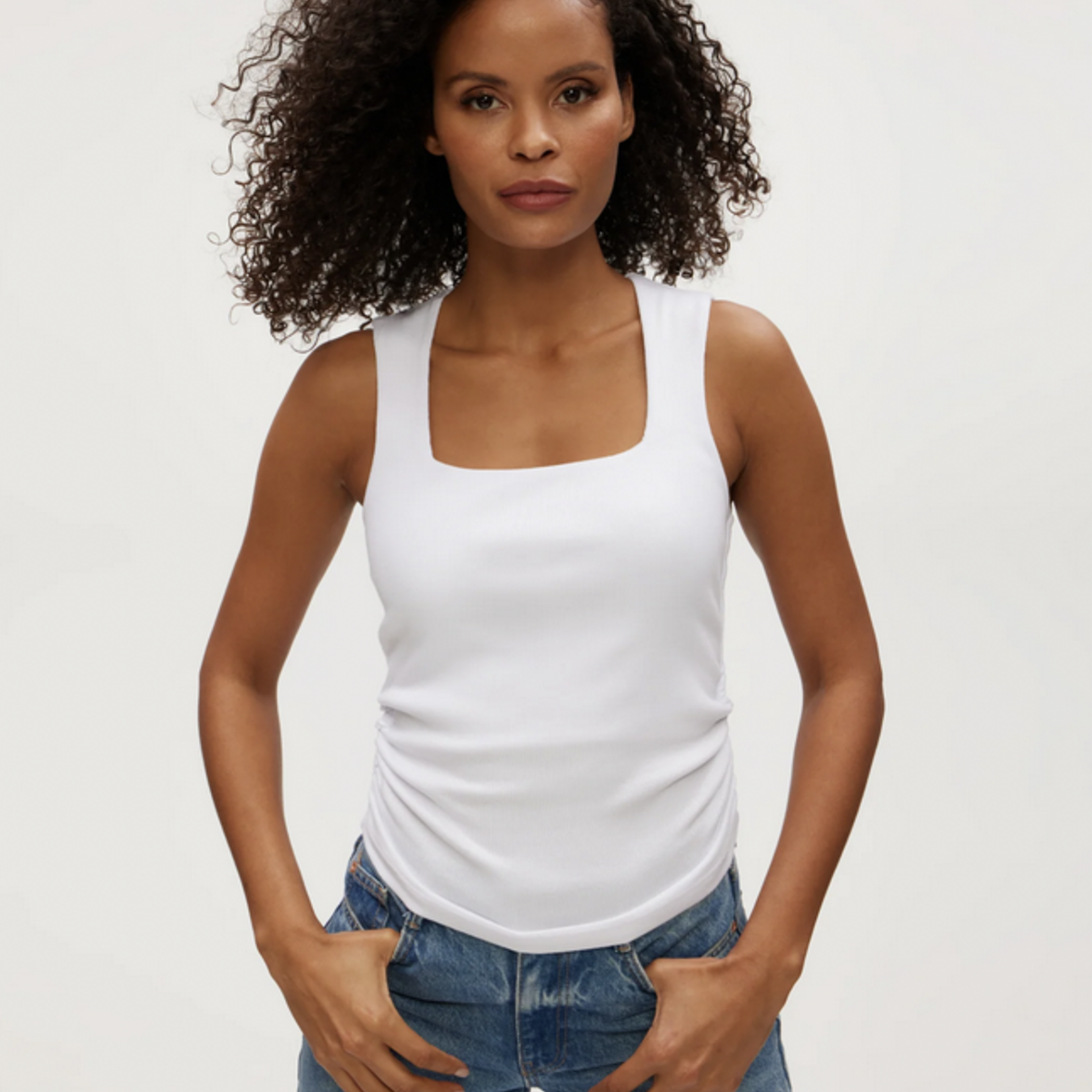 MICHAEL STARS MICHAEL STARS MARIBEL SQUARE NECK TANK