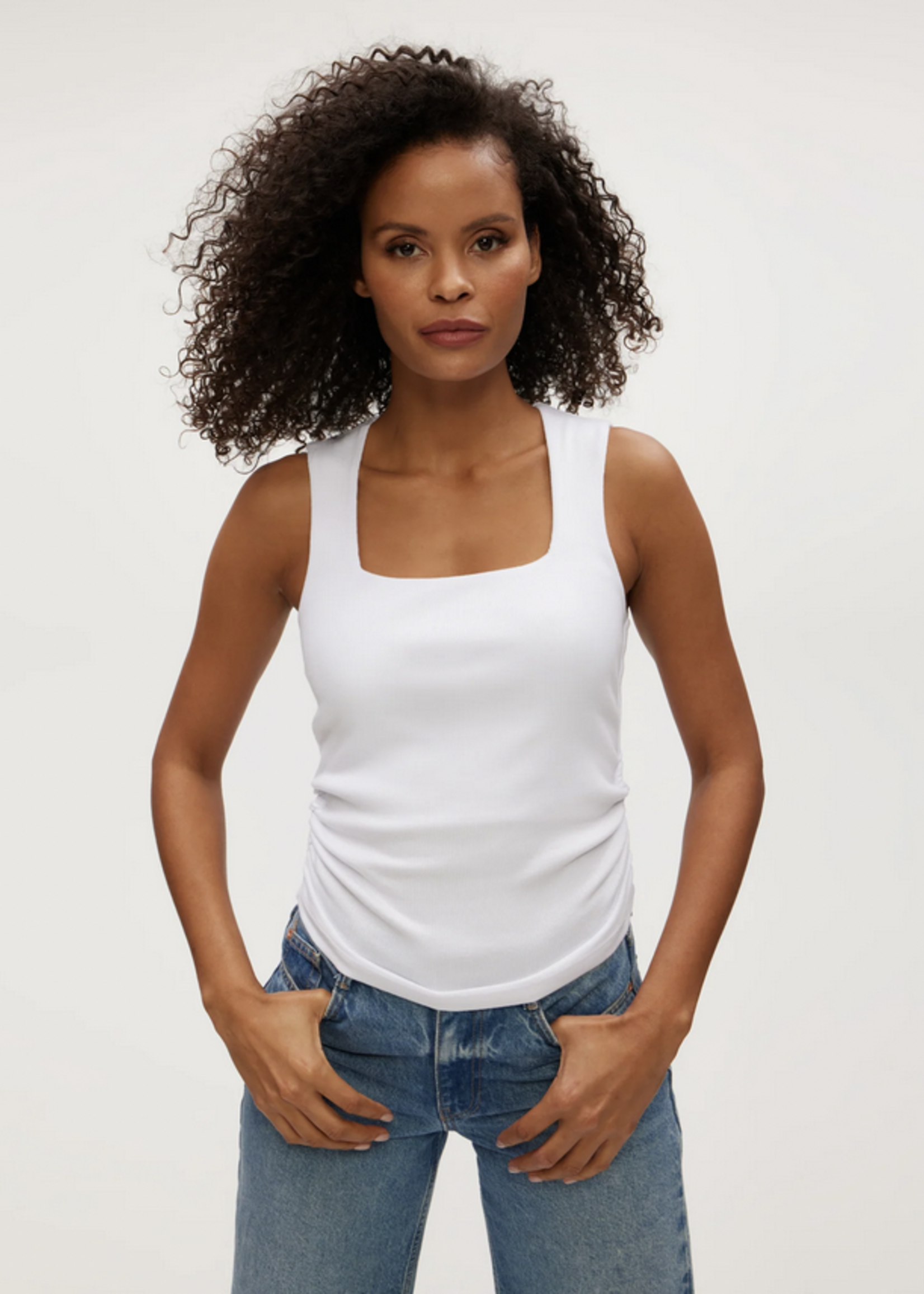 MICHAEL STARS MICHAEL STARS MARIBEL SQUARE NECK TANK