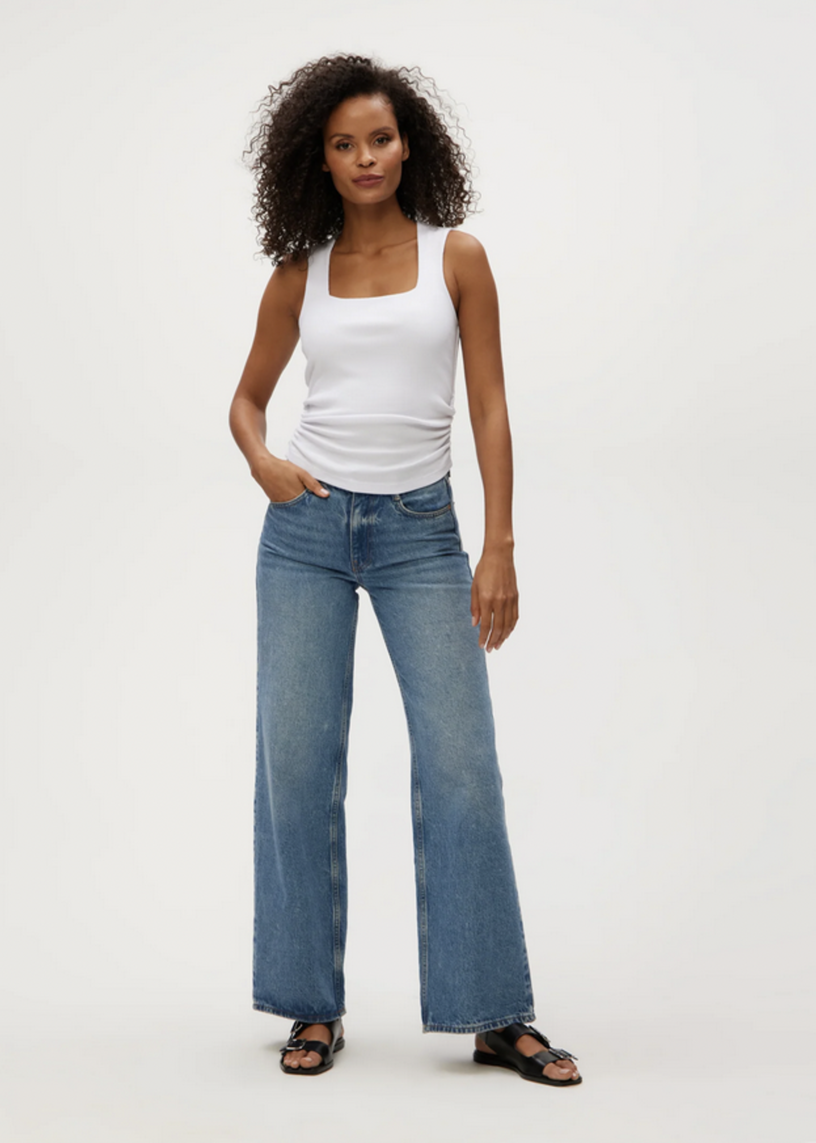 MICHAEL STARS MICHAEL STARS MARIBEL SQUARE NECK TANK