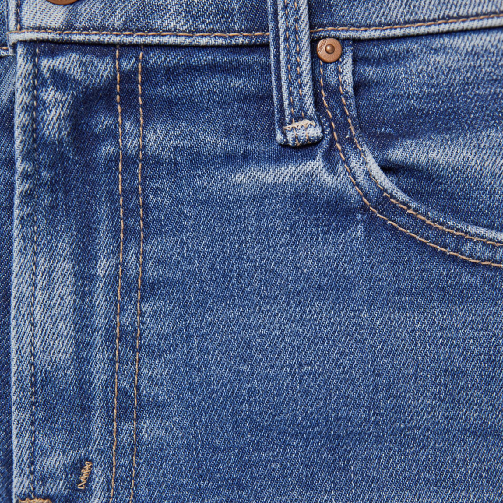 MOTHER MOTHER MID RISE RAMBLER ZIP ANKLE FRAY