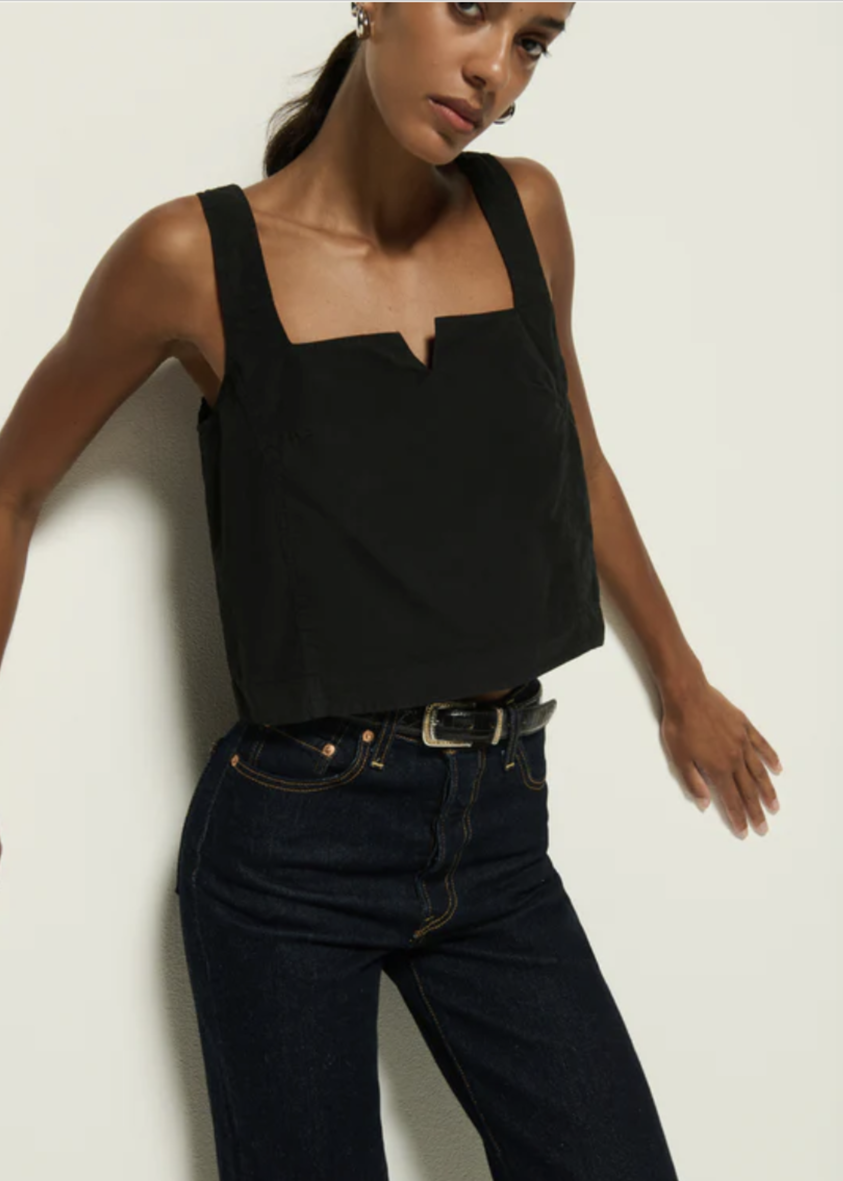 NATION LTD NATION CRISTA SQUARE NECK TANK