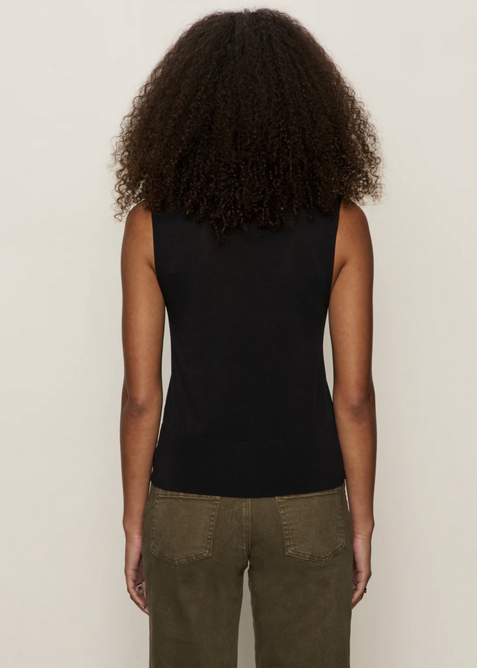 SANCTUARY SANCTUARY KNITTED BUTTON FRONT TANK