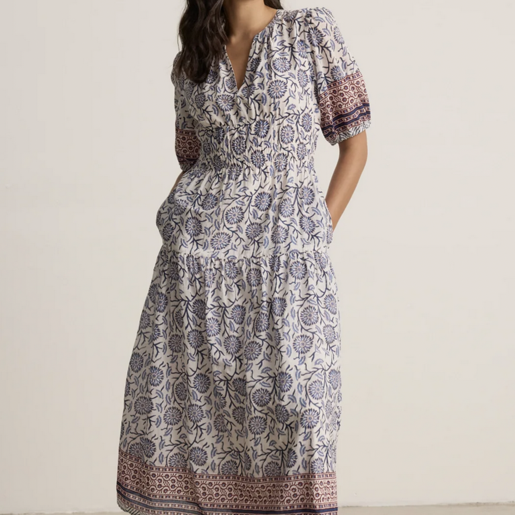 VELVET VELVET NATALIA MIDI DRESS